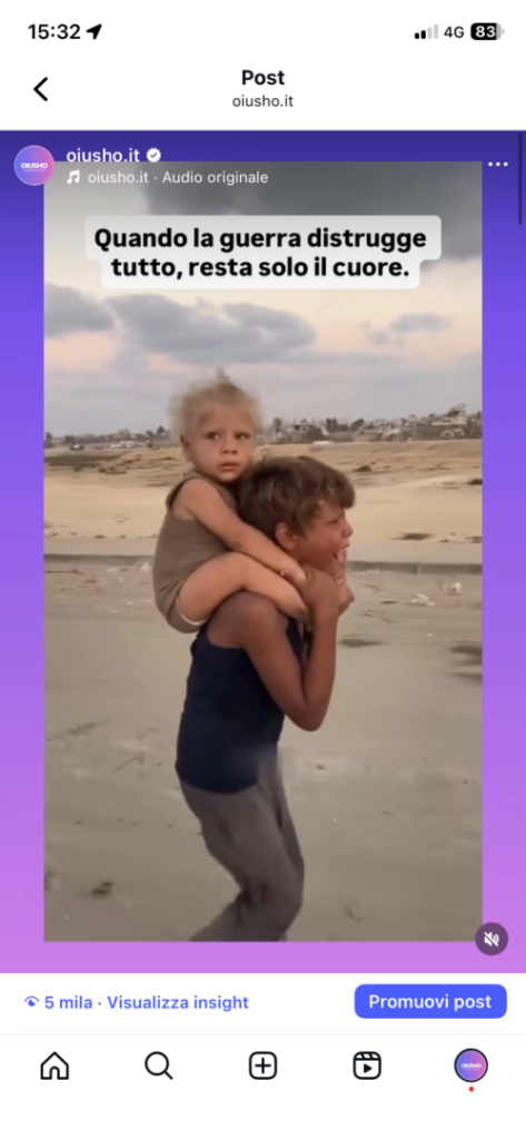 Bambini in guerra nel video commovente pubblicato da Oiusho
