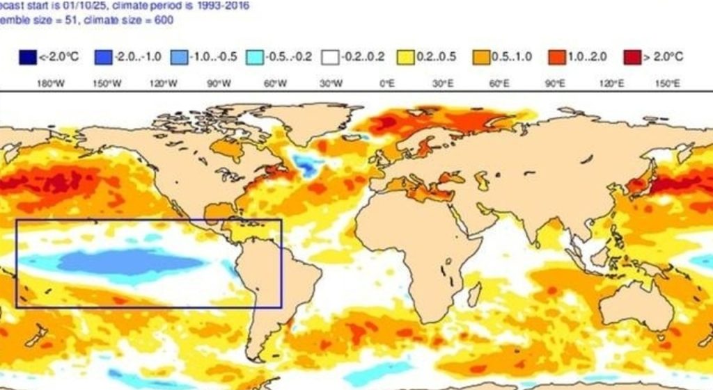 Fenomeno La Niña e i suoi effetti sull’inverno 2025-2026 in Italia e in Europa