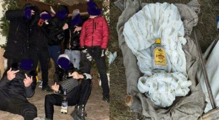 Presepe vandalizzato a Carnago con bottiglia di gin nella mangiatoia