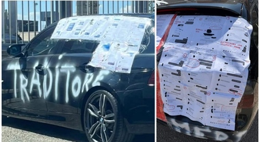 Altamura, scopre il tradimento e imbratta l’auto del compagno: foto virali Auto imbrattata ad Altamura dopo il presunto tradimento del compagno