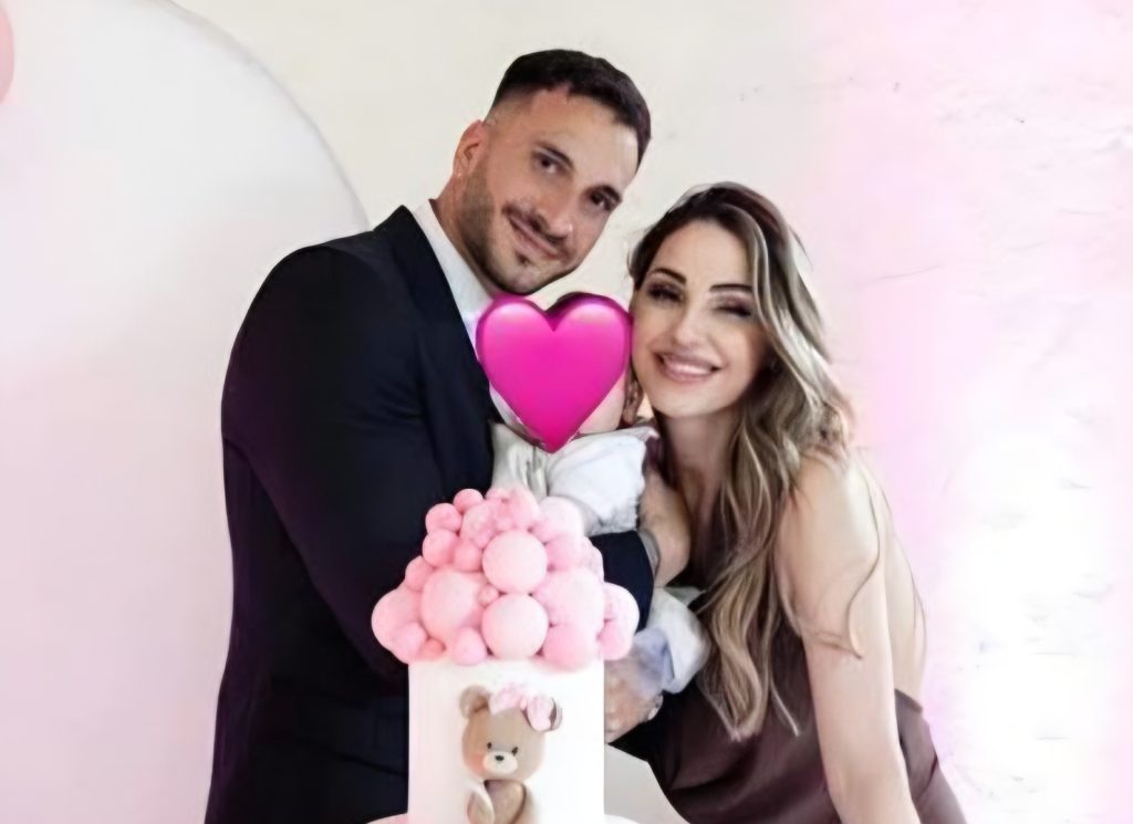 Anna Tatangelo celebra il battesimo della figlia Beatrice con Giacomo Buttaroni