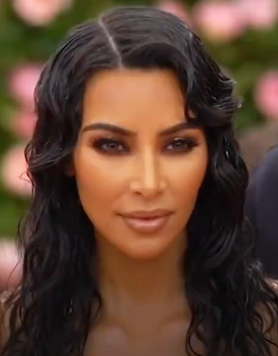 Kim Kardashian ritratta al Met Gala 2019, fotografia di archivio