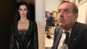 Manuela Arcuri e il principe Domenico Antonio Pallavicino