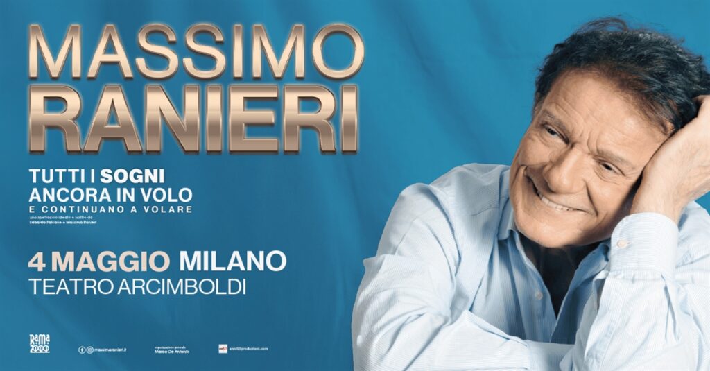 Massimo Ranieri scuote la musica: «Oggi non si fanno più canzoni». Il nuovo singolo e il ritorno live Massimo Ranieri nel manifesto ufficiale del tour Tutti i sogni ancora in volo